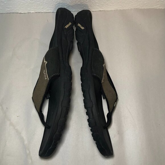 TEVA Flip Flop Sandals Men's Size US13 Brown Black 4136 Beach Sandal Shoes - Picture 11 of 12